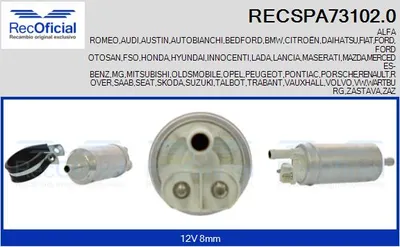 Bomba de combustible Audi 80 B4 Saloon · Vw ILTIS · Talbot RANCHO