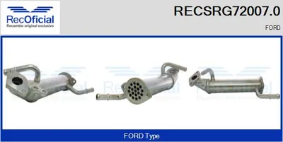 Elemento enfriador, reciclaje gases escape Ford TRANSIT Bus · Ford TRANSIT Van · Ford TRANSIT Platform/Chassis
