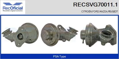 Válvula EGR Citroën XSARA · Citroën XSARA Break · Citroën XSARA Coupe