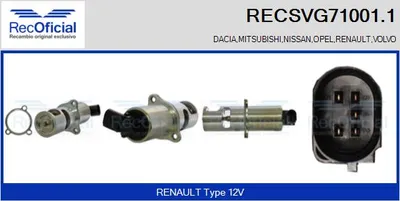 Válvula EGR Mitsubishi CARISMA · Renault MEGANE I · Volvo S40 I