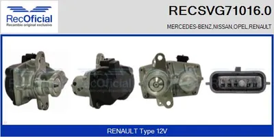 Válvula EGR Renault MEGANE III Hatchback · Renault MEGANE III Coupe · Renault MEGANE III Grandtour