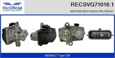 Válvula EGR Renault MEGANE III Hatchback · Renault MEGANE III Coupe · Renault MEGANE III Grandtour