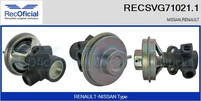 Válvula EGR Nissan ALMERA I Hatchback · Nissan ALMERA I · Nissan PRIMERA