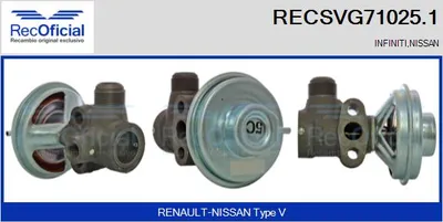 Válvula EGR Nissan MAXIMA / MAXIMA QX IV · Nissan MAXIMA / MAXIMA QX V · Nissan MAXIMA / MAXIMA QX IV Station Wagon