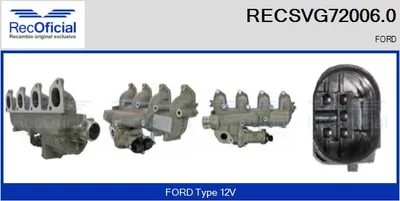 Válvula EGR Ford TOURNEO CONNECT · Ford TRANSIT CONNECT · Ford FOCUS C-MAX