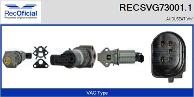 Válvula EGR Audi A3 · Vw GOLF IV · Vw GOLF IV Variant