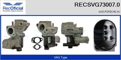 Válvula EGR Porsche CAYENNE · Vw TOUAREG · Audi Q7