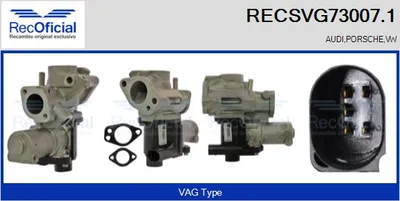 Válvula EGR Porsche CAYENNE · Vw TOUAREG · Audi Q7