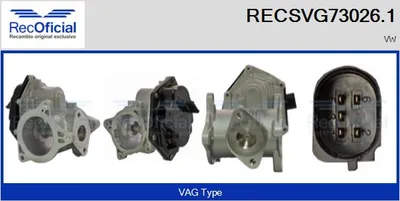 Válvula EGR Vw CRAFTER 30-35 Bus · Vw CRAFTER 30-50 Van · Vw CRAFTER 30-50 Platform/Chassis