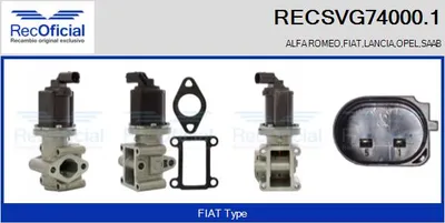 Válvula EGR Saab 9-5 · Alfa Romeo 156 · Saab 9-5 Estate