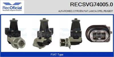 Válvula EGR Fiat STRADA Pickup · Fiat PANDA · Fiat IDEA