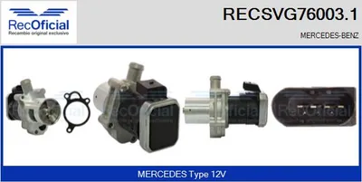 Válvula EGR Mercedes-Benz SPRINTER 3-t Van · Mercedes-Benz SPRINTER 3-t Platform/Chassis · Mercedes-Benz SPRINTER 3,5-t Van
