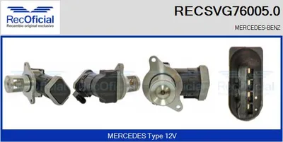Válvula EGR Mercedes-Benz E-CLASS · Mercedes-Benz E-CLASS T-Model · Mercedes-Benz C-CLASS