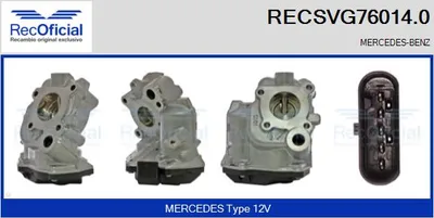 Válvula EGR Mercedes-Benz VIANO · Mercedes-Benz VITO / MIXTO Van · Mercedes-Benz S-CLASS