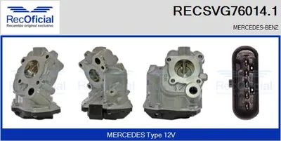 Válvula EGR Mercedes-Benz VIANO · Mercedes-Benz VITO / MIXTO Van · Mercedes-Benz S-CLASS