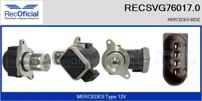Válvula EGR Mercedes-Benz VIANO · Mercedes-Benz VITO Bus · Mercedes-Benz VITO / MIXTO Van