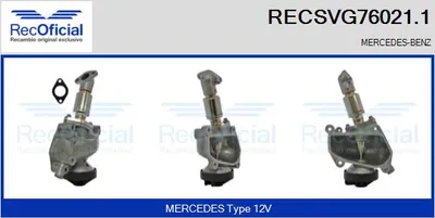 Válvula EGR Mercedes-Benz SPRINTER 2-t Platform/Chassis · Mercedes-Benz VITO Bus · Mercedes-Benz SPRINTER 2-t Van