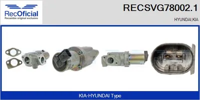 Válvula EGR Hyundai MATRIX · Kia CERATO I Saloon · Kia CERATO I Hatchback