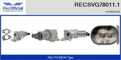 Válvula EGR Kia CEE'D Hatchback · Kia CEE'D SW · Kia PRO CEE'D