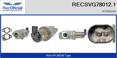 Válvula EGR Hyundai GETZ · Kia CERATO I Saloon · Kia CERATO I Hatchback