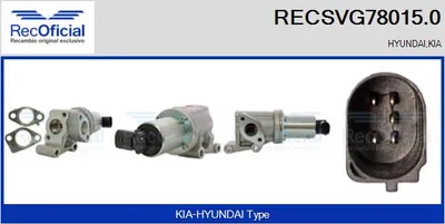 Válvula EGR Kia CEE'D Hatchback · Kia CEE'D SW · Kia PRO CEE'D