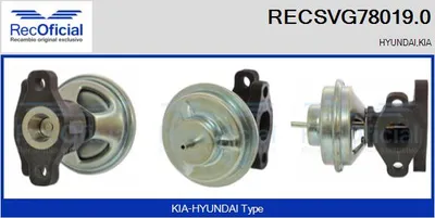 Válvula EGR Hyundai ACCENT II · Hyundai TRAJET · Hyundai ELANTRA III Saloon