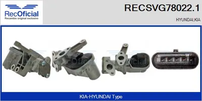 Válvula EGR Hyundai IONIQ · Kia NIRO I · Hyundai KONA