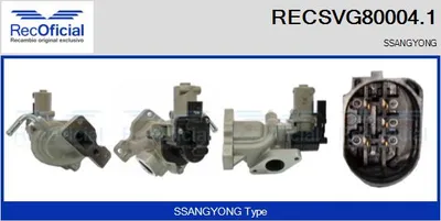 Válvula EGR Ssangyong KORANDO · Ssangyong REXTON W / REXTON