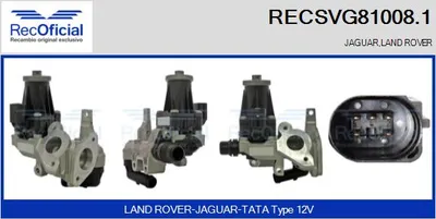 Válvula EGR Land Rover RANGE ROVER EVOQUE · Land Rover DISCOVERY SPORT · Land Rover RANGE ROVER EVOQUE Convertible