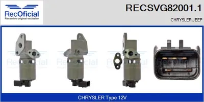 Válvula EGR Chrysler GRAND VOYAGER V · Jeep WRANGLER III