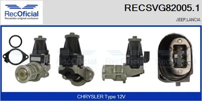Válvula EGR Jeep WRANGLER III · Jeep CHEROKEE · Lancia VOYAGER MPV