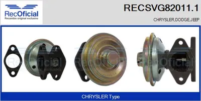 Válvula EGR Chrysler VOYAGER IV · Jeep CHEROKEE