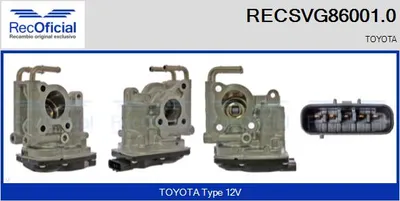 Válvula EGR Toyota RAV 4 III · Toyota AURIS · Toyota COROLLA Saloon