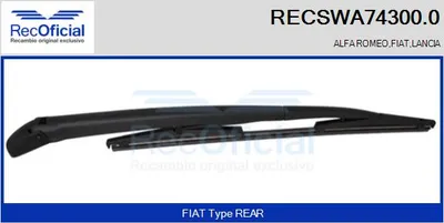 Brazo del limpiaparabrisas, lavado de parabrisas Lancia Y · Alfa Romeo 156 Sportwagon · Alfa Romeo 147