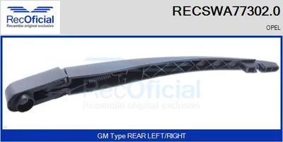Brazo del limpiaparabrisas, lavado de parabrisas Opel CORSA C · Opel CORSA C Hatchback Van · Opel MERIVA A MPV