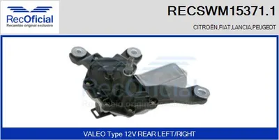 Motor del limpiaparabrisas Peugeot 807 · Citroën C8 · Lancia PHEDRA