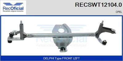 Varillaje de limpiaparabrisas Opel COMBO Box Body/MPV · Opel CORSA C Hatchback Van · Opel COMBO Tour