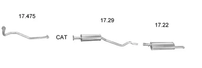 Sistema de gases de escape EDEX 1250