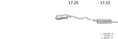 Sistema de gases de escape EDEX 1252