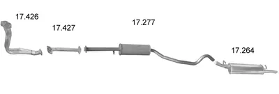 Sistema de gases de escape EDEX 1282