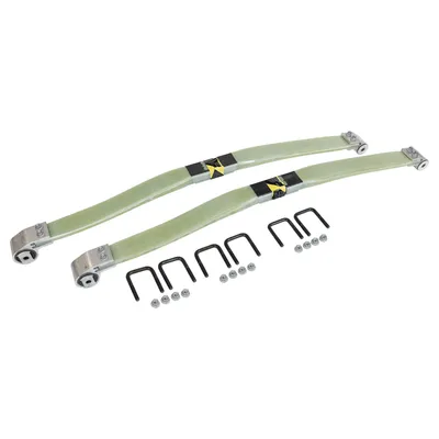 GFK-Blattfeder Set Standart hinten + Befestigungsbügel MUBEA