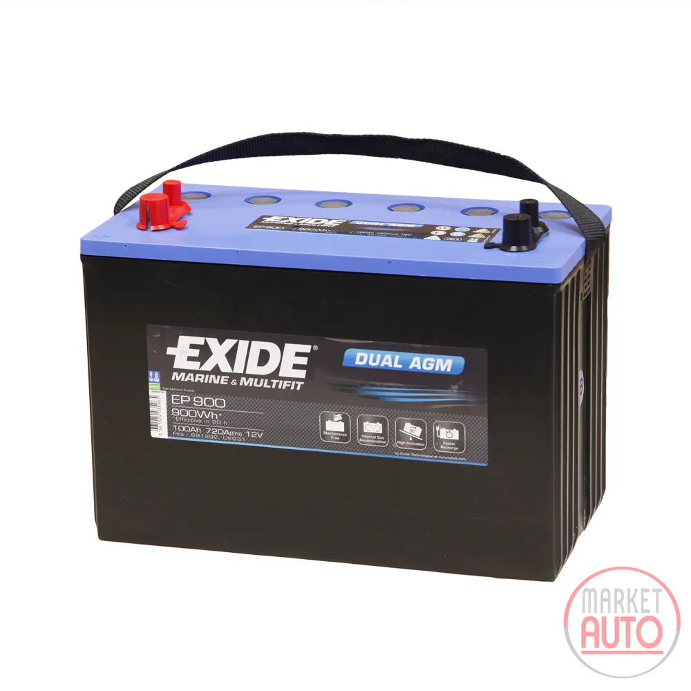 EXIDE Dual AGM Batterie 900 Wh
