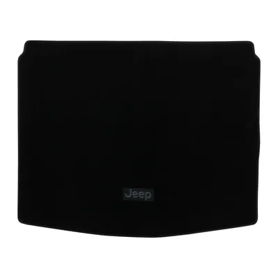 Kofferraummatte aus Velours in schwarz