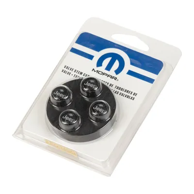 Ventilklappen schwarz 4er Set mit Jeep-Logo
