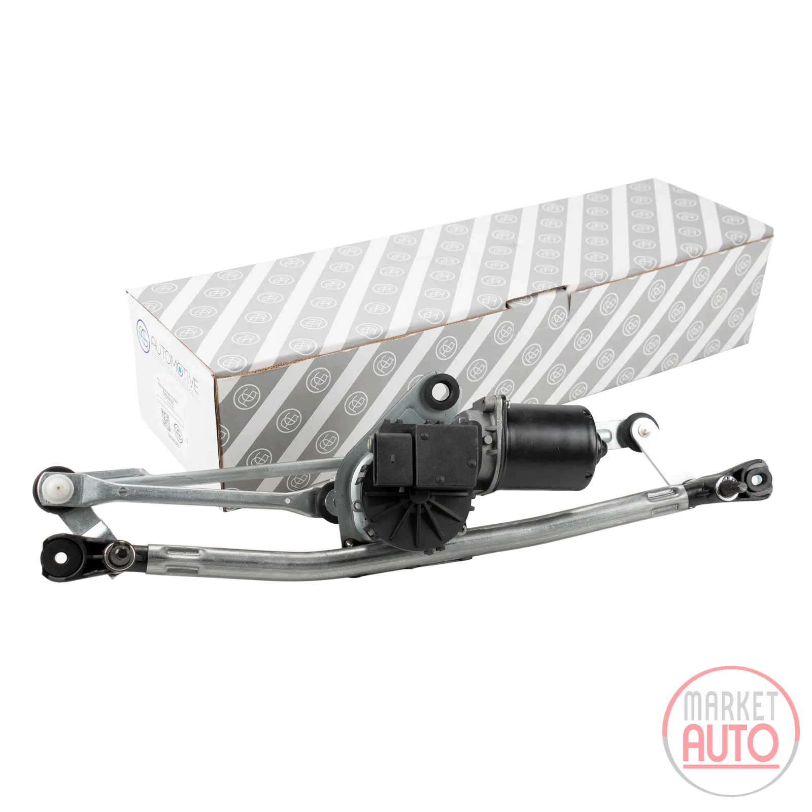 Wischergestänge mit Motor