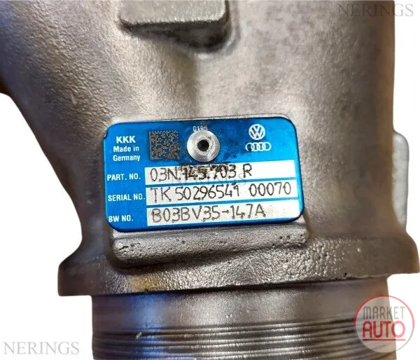 Turbocharger Remanufactured (Short manifold)(KKK)