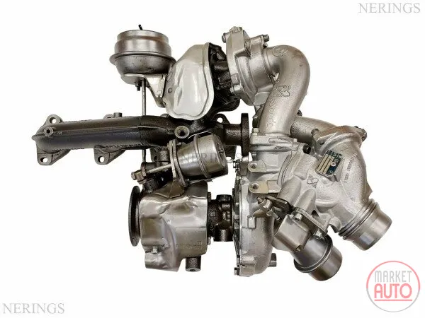 Twinturbo turbocharger remanufactured (KKK)