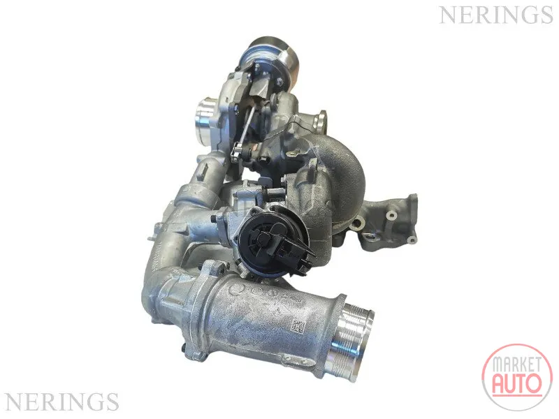 Turbocharger new (BorgWarner-OEM)(with set of recirculation tube and gasket)-DEBW