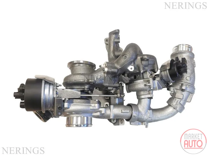 Turbocharger new (BorgWarner-OEM)(with set of recirculation tube and gasket)-DEBW